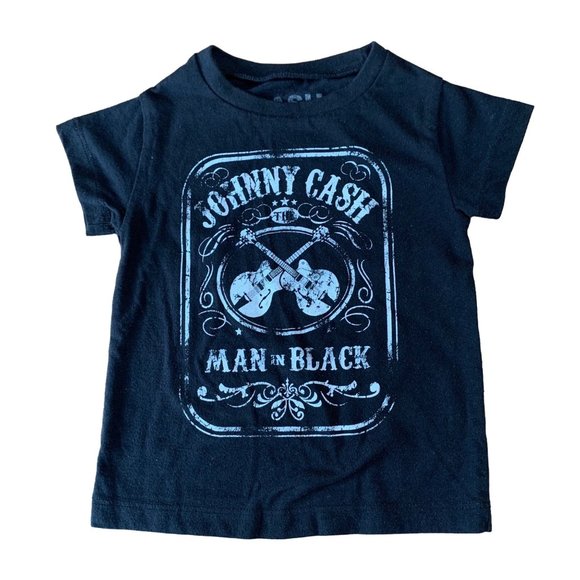 JOHNNY CASH Unisex T-Shirt Top 18 Months Tee Toddler The Man In Black - Picture 1 of 4